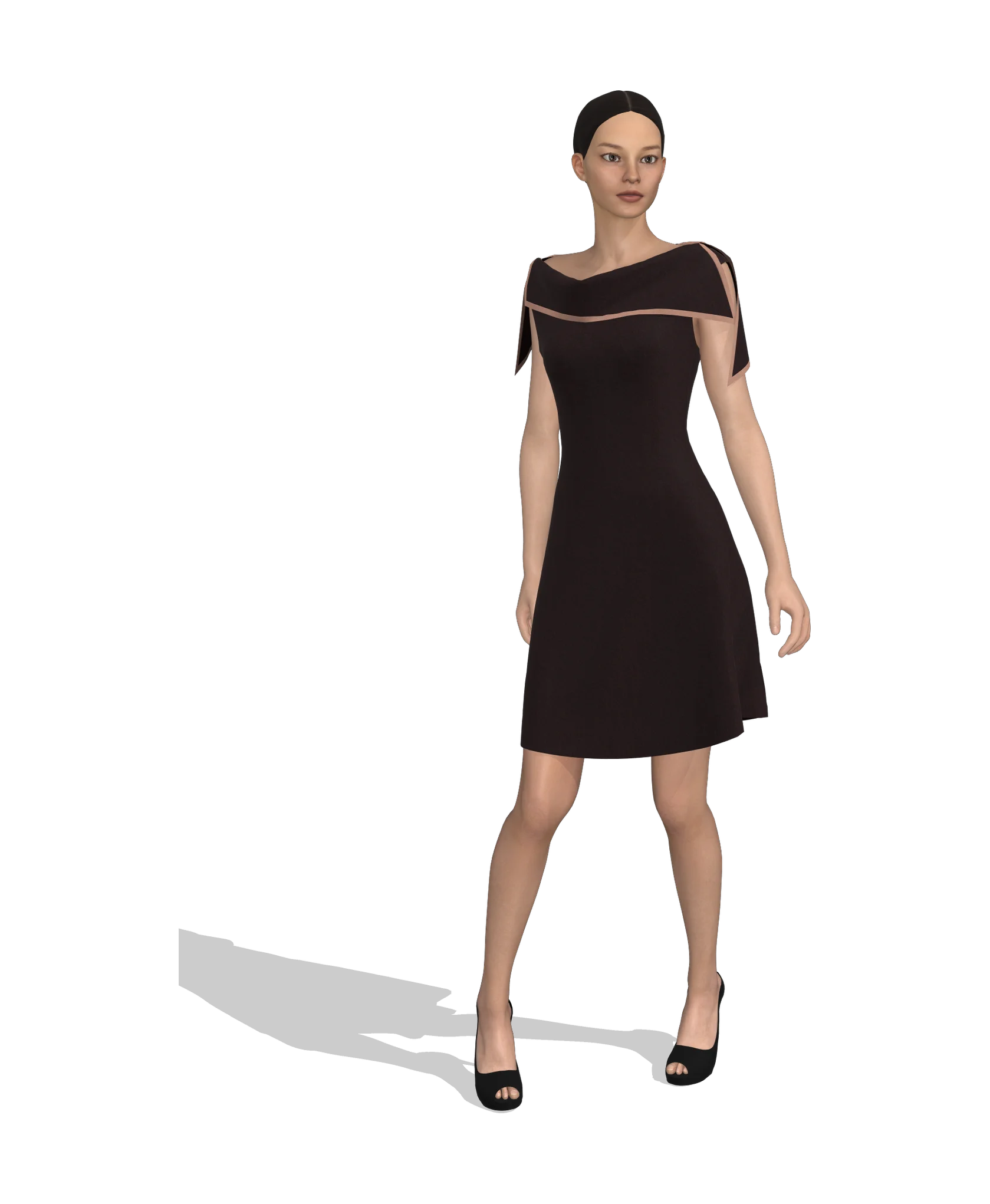 KDscion p27 sleeveless a-line dress